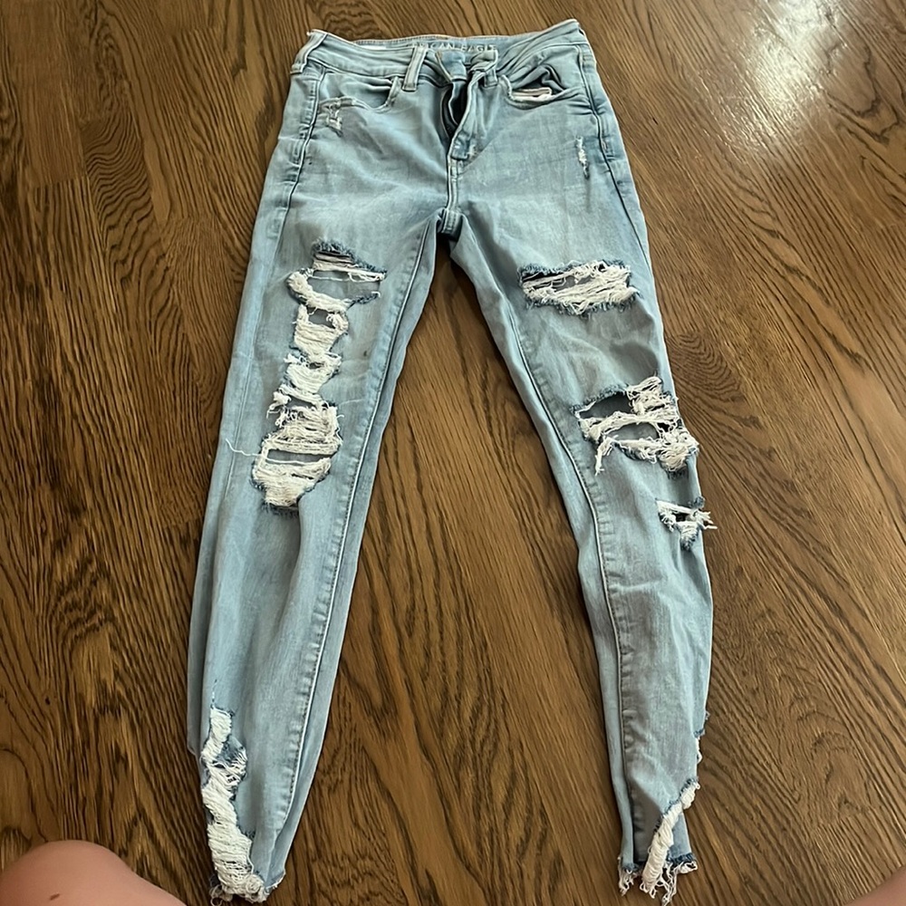 American Eagle ripped jeans